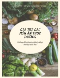 Giá trị các món ăn thực dưỡng