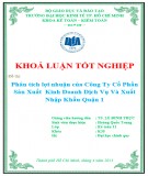 Khóa luận tốt nghiệp Kế toán: Phân tích lợi nhuận của Công ty Cổ phần sản xuất kinh doanh dịch vụ và xuất nhập khẩu Quận 1