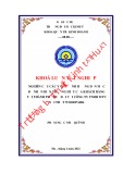 Khóa luận tốt nghiệp: Nghiên cứu các yếu tố ảnh hưởng đến mức độ nhận diện thương hiệu của khách hàng tại thành phố Huế đối với Công ty TNHH MTV nội thất Woodpark