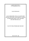 Luận văn Thạc sĩ Khoa học giáo dục: Quản lí bồi dưỡng năng lực chuyên môn cho giáo viên tiếng anh ở trường Cao đẳng Sư phạm Khang Khay, nước Cộng hòa Dân chủ nhân dân Lào