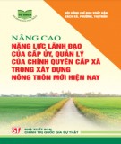 Nâng cao năng lực quản lý của chính quyền cấp xã trong xây dựng nông thôn mới: Phần 2