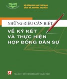 Pháp luật về ký kết và thực hiện hợp đồng dân sự: Phần 1