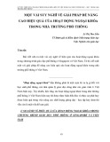 Một vài suy nghĩ về giải pháp để nâng cao hiệu quả của hoạt động ngoại khóa trong nhà trường phổ thông