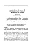 Phát triển kỹ năng mềm cho sinh viên ngành Khoa học xã hội và nhân văn, trường Đại học Thủ đô Hà Nội