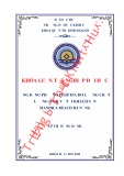 Khóa luận tốt nghiệp: Ứng dụng phương pháp IPA đo lường chất lượng dịch vụ tại Khách sạn Mandila Beach Đà Nẵng