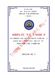 Khóa luận tốt nghiệp: Giải pháp tạo động lực làm việc cho người lao động tại Công ty cổ phần Vật tư nông nghiệp Thừa Thiên Huế