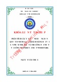 Khóa luận tốt nghiệp: Phân tích các yếu tố ảnh hưởng đến quyết định mua của khách hàng đối với sản phẩm thiết kế và thi công nội thất tại Công ty TNHH Nội thất Wood Park