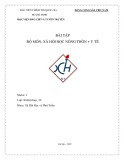 Bài tập Xã hội học nông thôn - Y tế: Thực trạng sử dụng dịch vụ y tế của người dân xã Quất Động , huyện Thường Tín, Hà Nội hiện nay