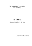 Đề cương môn Lịch sử Đảng - TS. Nguyễn Thị Hảo