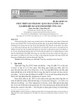 Phát triển sản phẩm du lịch chất lượng cao tại điểm đến du lịch thành phố Vũng Tàu