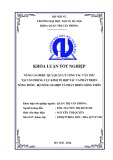 Khóa luận tốt nghiệp: Nâng cao hiệu quả quản lý công tác văn thư tại văn phòng Cục Kinh tế hợp tác và phát triển nông thôn - Bộ Nông nghiệp và Phát triển nông thôn
