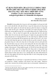 Sử dụng phân bón cho sản xuất trồng trọt hướng đến một nền nông nghiệp sinh thái đáp ứng mục tiêu phát triển bền vững