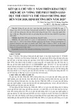 Kết quả chủ yếu 5 năm triển khai thực hiện đề án “tổng thể phát triển giáo dục thể chất và thể thao trường học đến năm 2020, định hướng đến năm 2025”