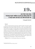 Vai trò của ODA trong phát triển cơ sở hạ tầng kinh tế ở Việt Nam và một số vấn đề đặt ra