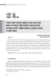 Thúc đẩy hoạt động của khu vực đầu tư trực tiếp nước ngoài (FDI) trong phát triển năng lượng xanh ở Việt Nam