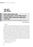 Tăng cường kiểm toán hoạt động đầu tư phát triển với các chương trình chính sách hiện hành ở Việt Nam