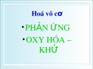 Bài giảng Hóa vô cơ - Chương 3: Phản ứng oxy hóa – khử