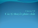 Bài giảng Hóa vô cơ - Chương 7: Các lý thuyết phức chất