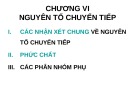 Bài giảng Hóa vô cơ - Chương 6: Nguyên tố chuyển tiếp