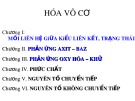 Bài giảng Hóa vô cơ - Chương 1: Mối liên hệ giữa kiểu liên kết, trạng thái tập hợp và tính chất vật lý của các chất