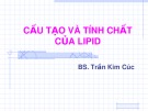 Bài giảng Cấu tạo và tính chất của Lipid - BS. Trần Kim Cúc