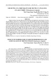 Ảnh hưởng của nhiệt độ lên sinh trưởng và tỉ lệ sống của giun nhiều tơ Dendronereis chipolini