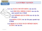 Bài giảng Vật lý 1 - Chương 1.4: Cơ học vật rắn