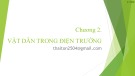 Bài giảng Vật lý 2 - Chương 2: Vật dẫn trong điện trường