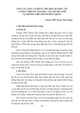 Công tác nâng cao hứng thú, hiệu quả học tập và phát triển kỹ năng học tập cho học sinh tại trường THPT Huỳnh Thúc Kháng