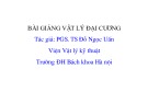 Bài giảng Vật lý đại cương 2 - Chương 8-10: Dao động vào sóng điện từ