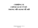 Bài giảng Kinh tế vĩ mô: Chương 9 - Lê Đình Thái