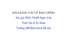 Bài giảng Vật lý đại cương 2 - Chương 5: Hiện tượng cảm ứng điện từ