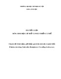 Tiểu luận Sinh học cơ thể và phát triển cá thể: Khái niệm, giới thiệu quá trình sinh sản và phát triển ở nhóm côn trùng Cánh nửa (Hemiptera): Cà cuống (Lethocerus)