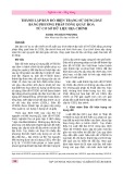 Thành lập bản đồ hiện trạng sử dụng đất bằng phương pháp tổng quát hoá từ cơ sở dữ liệu địa chính