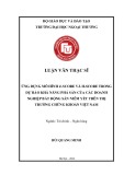 Luận văn Thạc sĩ Tài chính Ngân hàng: Ứng dụng mô hình Z-score và Hscore trong dự báo khả năng phá sản của các doanh nghiệp bất động sản niêm yết trên thị trường chứng khoán Việt Nam