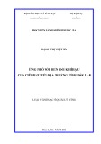 Luận văn Thạc sĩ Quản lý công: Ứng phó với biến đổi khí hậu của chính quyền địa phương tỉnh Đắk Lắk