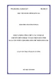 Luận văn Thạc sĩ Quản lý công: Chất lượng công chức các cơ quan chuyên môn thuộc Ủy ban nhân dân tỉnh Sa La Văn nước CHDCND Lào