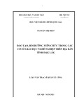 Luận văn Thạc sĩ Quản lý công: Đào tạo, bồi dưỡng viên chức trong các cơ sở giáo dục nghề nghiệp trên địa bàn tỉnh Đắk Lắk