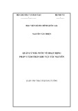 Luận văn Thạc sĩ Quản lý công: Quản lý nhà nước về hoạt động Pháp y Tâm thần tại khu vực Tây Nguyên