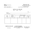 Giấy báo làm thêm giờ (Mẫu số: C01C- HD)