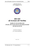 Báo cáo đề tài nghiên cứu khoa học cấp trường: Nghiên cứu các phương pháp tổ chức, tối ưu khai thác dữ liệu trong cơ sở dữ liệu đào tạo tín chỉ