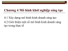 Bài giảng Đổi mới, sáng tạo và khởi nghiệp - Chương 4: Mô hình khởi nghiệp sáng tạo