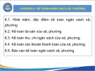 Bài giảng Kế toán công 2 - Chương 6: Kế toán ngân sách xã, phường