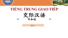 Bài giảng Tiếng Trung giao tiếp