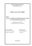 Khóa luận tốt nghiệp Kinh tế: Nâng cao hiệu quả kinh doanh của Công ty Cổ phần Bánh kẹo Hải Hà