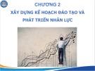 Bài giảng Đào tạo và phát triển nhân lực - Chương 2: Xây dựng kế hoạch đào tạo và phát triển nhân lực