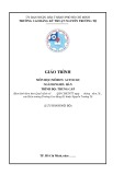 Giáo trình Autocad (Nghề: Hàn - Trung cấp) - Trường Cao đẳng Kỹ thuật Nguyễn Trường Tộ