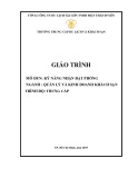 Giáo trình Kỹ năng nhận đặt phòng (Ngành: Quản lý và kinh doanh khách sạn - Trung cấp) - Trường Trung cấp Du lịch và Khách sạn