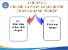 Bài giảng Kế toán quản trị doanh nghiệp - Chương 2: Chi phí và phân loại chi phí doanh nghiệp