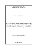 Luận văn Thạc sĩ Kinh tế: Kế toán chi phí sản xuất và giá thành sản phẩm tại Công ty TNHH tư vấn Xây dựng và Thương mại Anh Phong